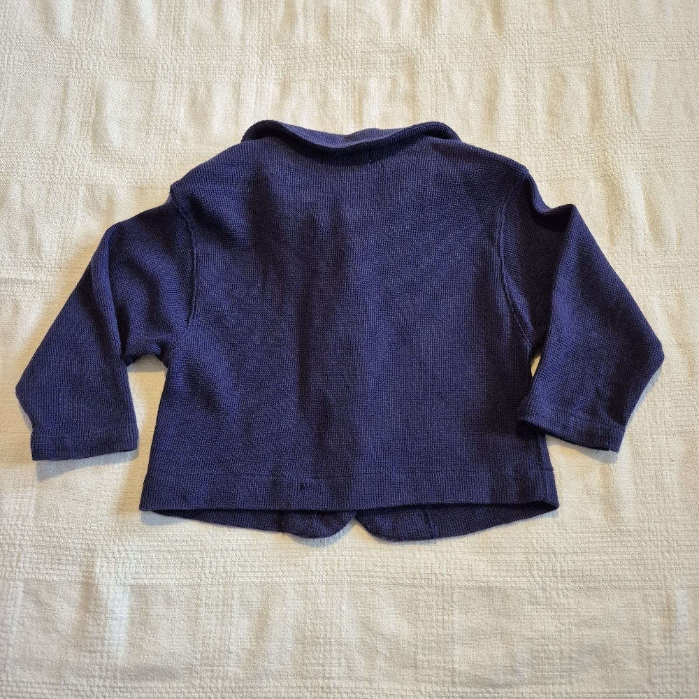 Gymboree girls size x small or 9-18 months blue rainbow label sweater GUC - Picture 3 of 8